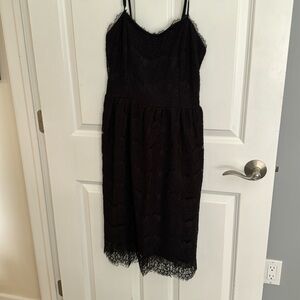 Lace spaghetti strap dress